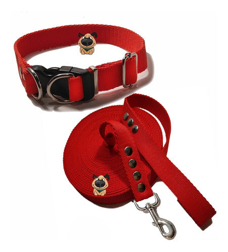 De Perros con Onda Dog Collar + 3 Mts Reinforced Leash for Walks and Play 3