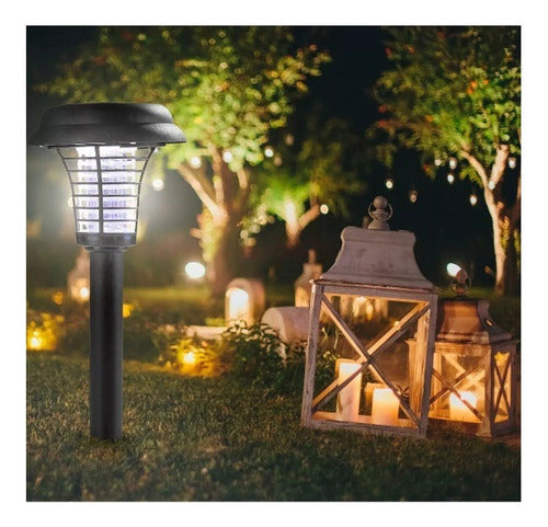 Generic Solar LED Stake Light Mosquito Eliminator Pack of 2 1