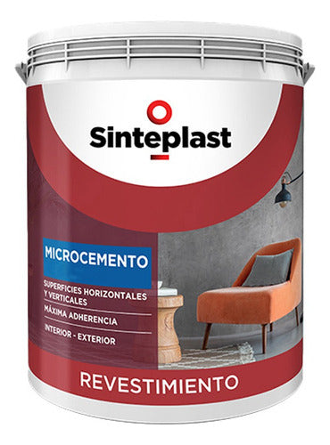 Sinteplast Recuplast Microcemento Base Gris Fina Gruesa 20k Mm 2