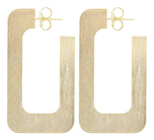 Sheila Fajl - Pendientes De Aro Rectangulares (2.0 in), Co. 1