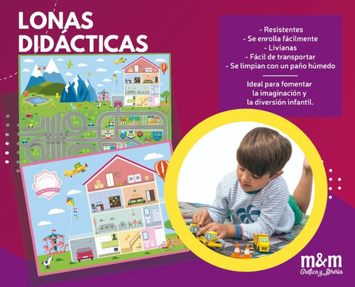 Alfombra Didactica Infantil En Lona Vinilica 0