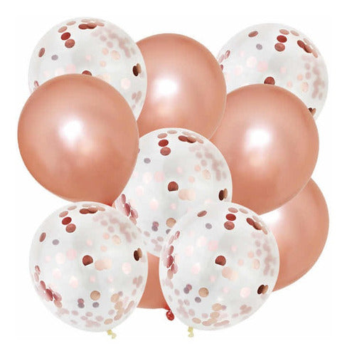 Set De Globos Bride To Be Despedida De Soltera Rosa Gold 2