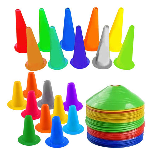 Gym-Man Cones X30 Turtle Varied Colors Fitness Training 0