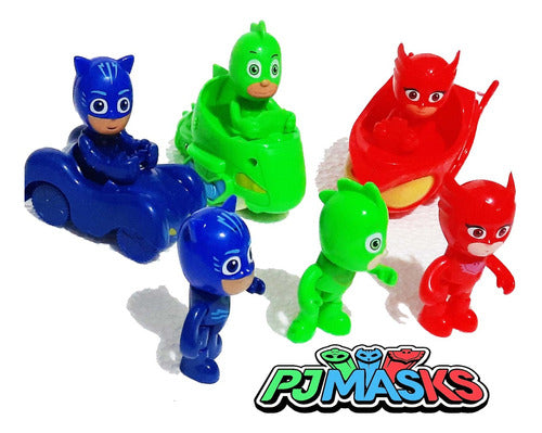 PJ Masks Spectacular Set Pack of 3 Action Figures with 3 Vehicles 3