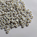 Entre Hilos y Cuentas 25g Golden/White Heart Beads - Jewelry Maker Supplies 1