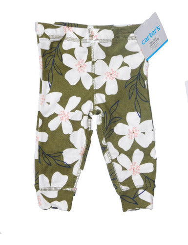 Carter's Pack of 2 Cotton Pants for Baby Girls 0