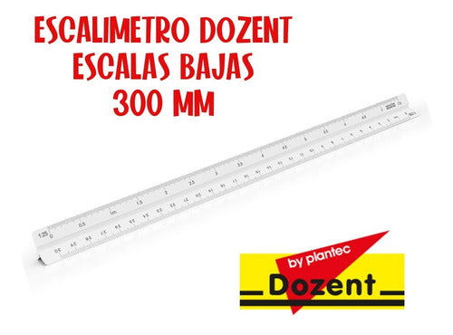 Dozent Escalímetro 300 Mm Escalas Bajas Regla Dibujo Técnico 1