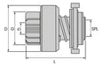 Impulsor Arranque Bosch Fiat 600 58/71 3