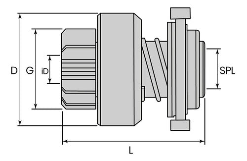 Impulsor Arranque Bosch Fiat 600 58/71 3