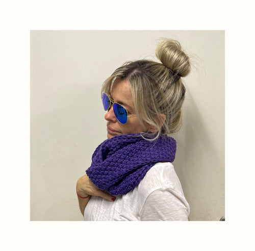 Premium Acrylic Knit 2-Round Unisex Infinity Scarf 7