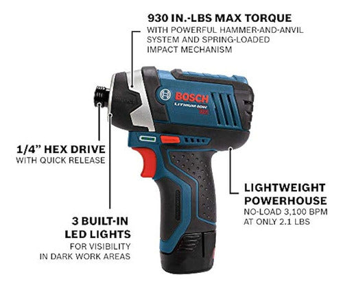 Bosch Power Tools Combo Kit Clpk22-120 - Juego De Herramient 2