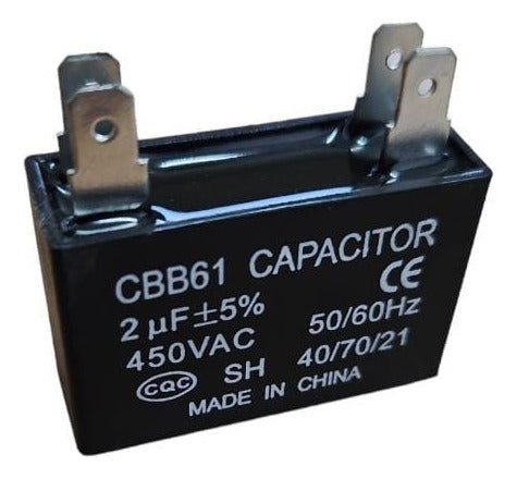 Leymet Permanent Caramel Capacitor for Fan 2 Uf x 5 Units 1