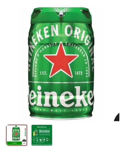 Barril De Cerveza Heineken 5litros Importada Ámsterdam Holan 0