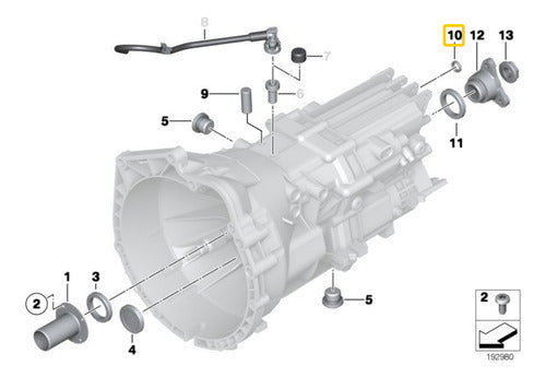 National Retén Sello Caja Para Bmw Serie 1500-2000cs 2000tilux 4-zyl 1