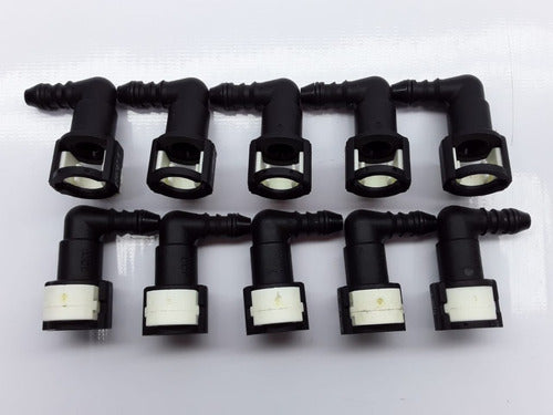 Conector Acople Rapido Clip Combustib Nafta 5/16 Kit Por 10 6