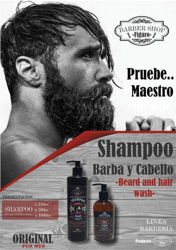 Barber Shop Beard and Hair Shampoo 1/4 Liter 1