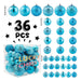 LUCKYCHRIS Christmas Ball Ornaments, Blue Christmas Tree Decoration 1