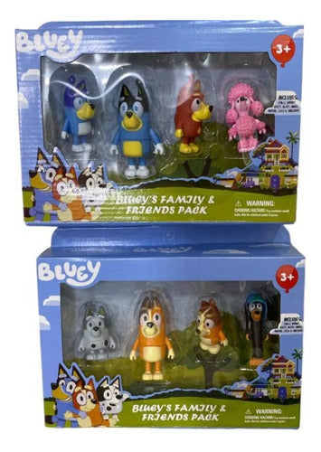 Bluey Bingo Set of 4 Action Figures in Box - Choice Model 0