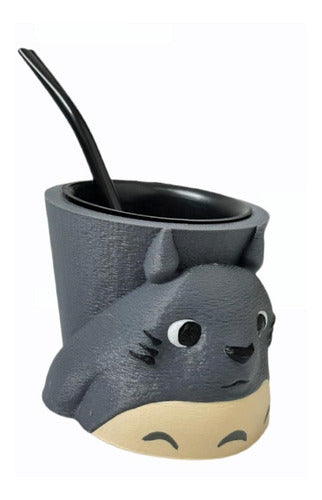 Mate Totoro With 3D Print Bulb - Mate Totoro Con Bombilla Impresión 3d