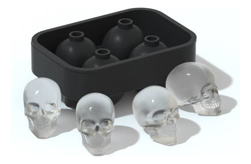 Geko Silicone Skull Ice Cube Tray Oven Safe Mold 1