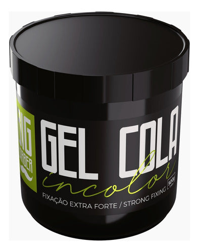 Gel Cola Big Barber 500g Incolor Bancada Econômico 12 Unidad 2