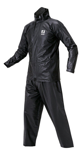 MAC Waterproof Motorcycle Rain Suit Mac Blast Black 0