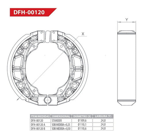 Diafrag Zapatas De Freno Moto Diafrag Cg 125 1