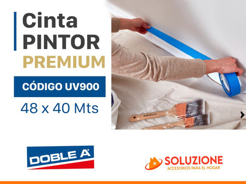 Cinta Pintor Papel Enmascarar 900 Uv Doble A 48x40 1