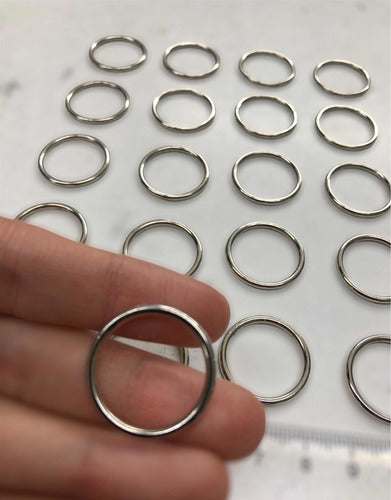 20mm Zamac Rings 100 Units for Lingerie and Crafts 1