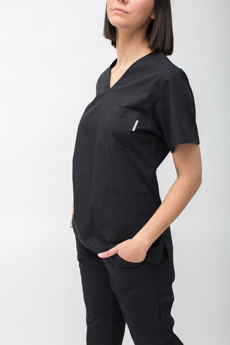 Suedy Medical Uniform V-Neck Set in Arciel Fabric 155