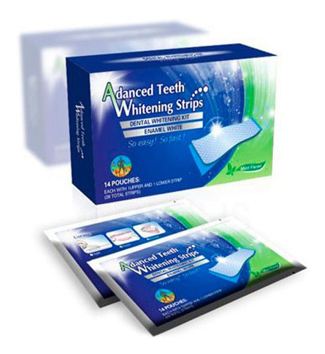 Advance Teeth Whitening Strips - Dental Whitening Gel Strips Nq 0