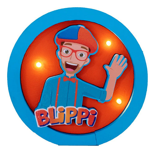 Polyluz Blippi Lámpara Velador Led Para Decoración 0