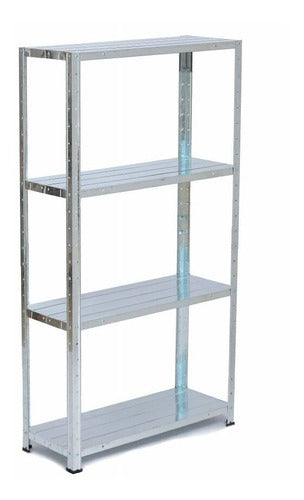 Generic Metal Shelf 142 Cm - 4 Galvanized Shelves 0