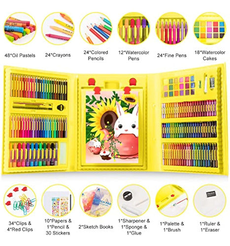 Vigorfun Supplies Of Art, 240-Piece Drawing Art Kit 1