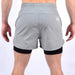 Running Gray Combo! T-shirt+Shorts With Leggings - 6 pcs 6
