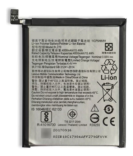 Battery for Motorola G6 Play Xt1922 / E5 Xt1944 4000mAh 0