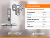 Bronzen 35mm Soft Close Hinge 0 Degree Stainless Steel X 6 Units 3