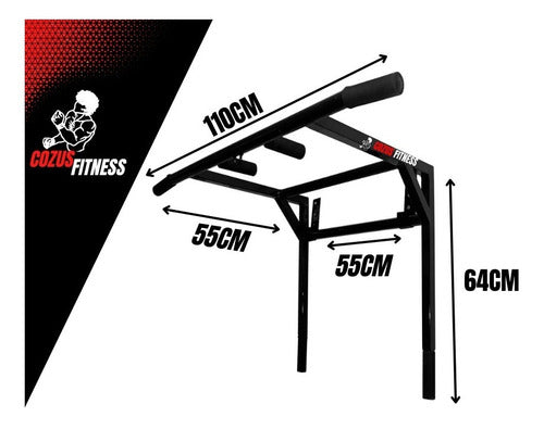 Cozus Fitness Multifunctional Parallel Bars - Removable Calisthenics 1