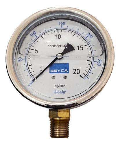 Beyca Manómetro 0-20 Kg/cm2 Mm4-48 C/glicerina (100mm) 0