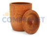 Compranet Small Sugar Bowl Made of Algarrobo Wood, 8 Cm Diameter - 11618 0