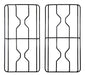 Pair of Enamelled Stove Grates for Florencia Kitchen Range 0