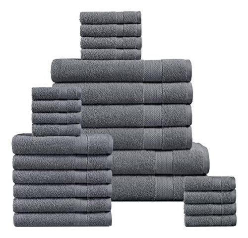 Lane Linen 24 Pc Toallas Para Baño - 100% Algodón, Toallas De 0