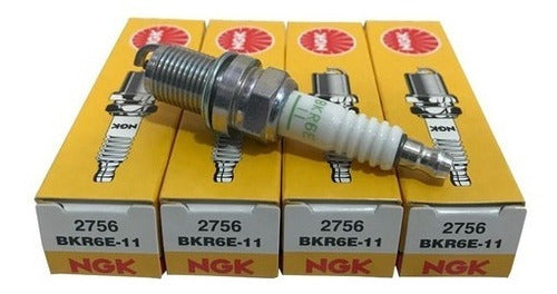 Kit X4 Bujías Ngk Bkr6e-11 Neumóvil 1