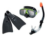 Máscara Para Buceo Intex Set Snorkel Patas Rana Master Class 6