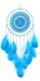 Tellpet Dream Catcher Wall Decor, Blue Decoration 0