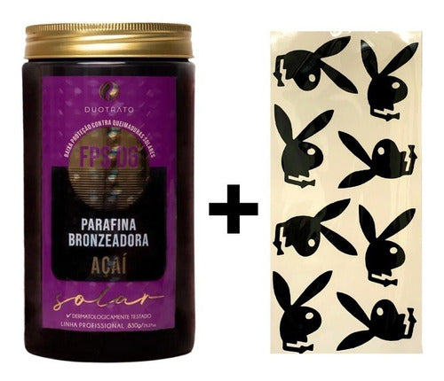 Parafina Bronzeadora Açaí 830g Duotrato + Tatoo 0