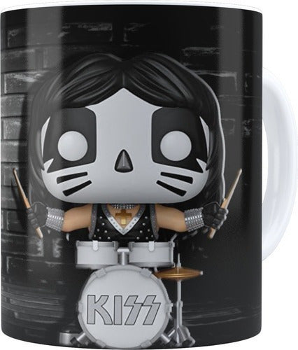 Kit  Plantillas Tazas Banda Kiss Funko Sublimación 0