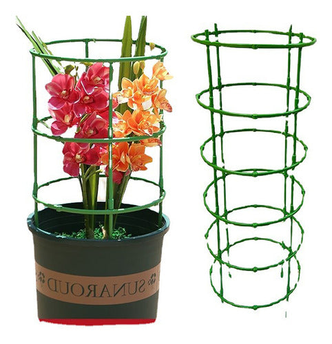 Gaiolas De Suporte Para Plantas De Tomate Com Estacas E Anel 1