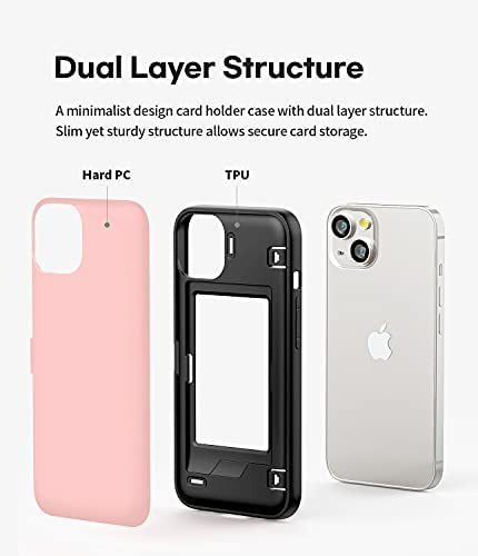 Goospery Phone Case for iPhone 13 with Magnetic Closure - Pink 2