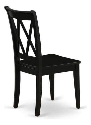 East West Furniture Clarksville - Double X Back Kitchen Chairs 3